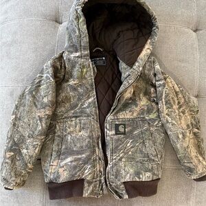 Kids Carhartt Camouflage Quilted Jacket